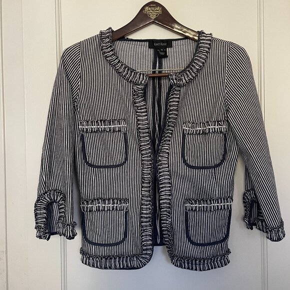 Karen Kane Jackets & Blazers - Vintage, Karen Kane, jacket in size XS Ruffle Fringe with rhinestones